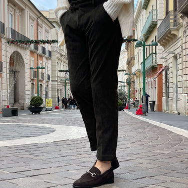 Pantalone Verde vellutato - FLAG STORE